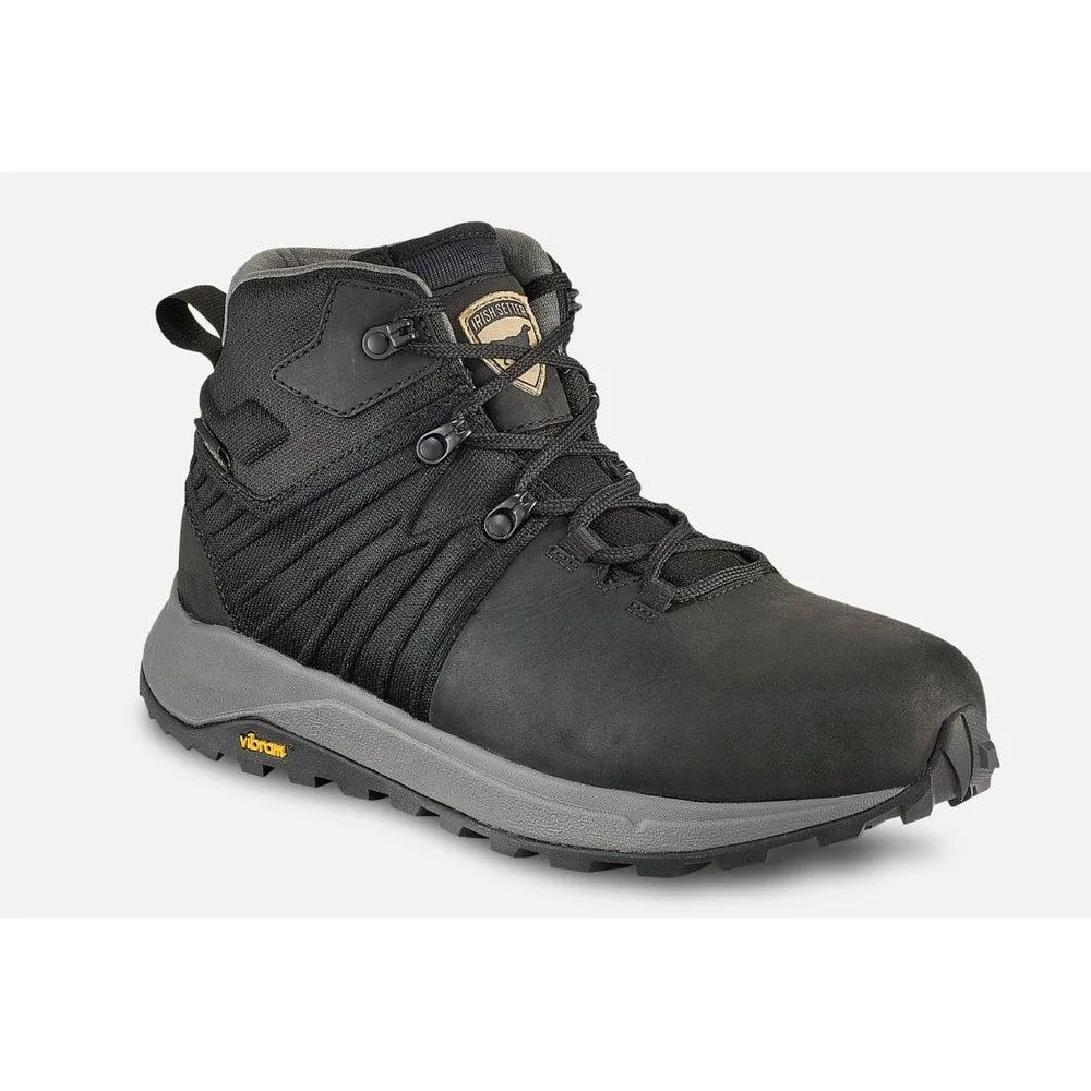 Irish‎ Setter Cascade Mens 5-Inch Waterproof Leather Safety Toe Boot Black 8.5 M
